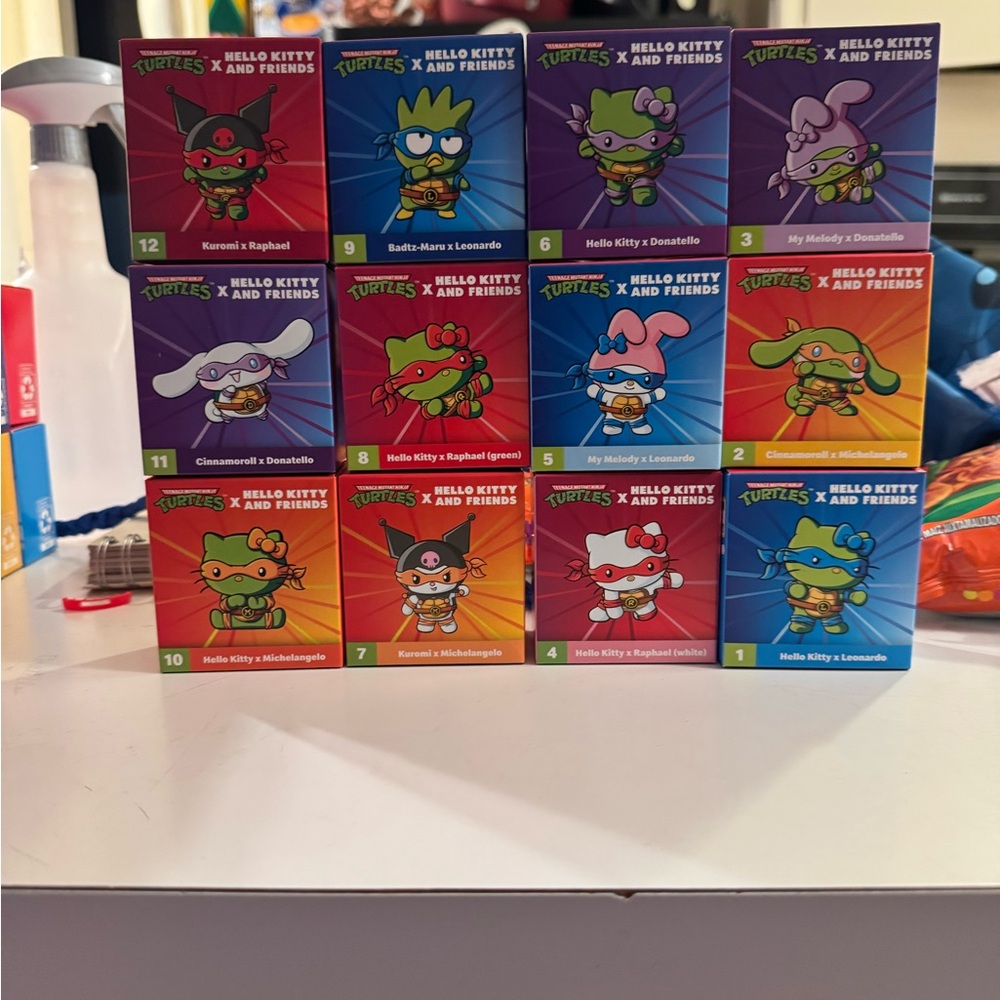 Hello Kitty x TMNT Collectible Figures